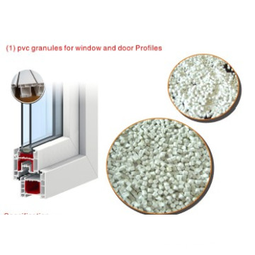 Gránulos de PVC para ventana y perfil de puerta
